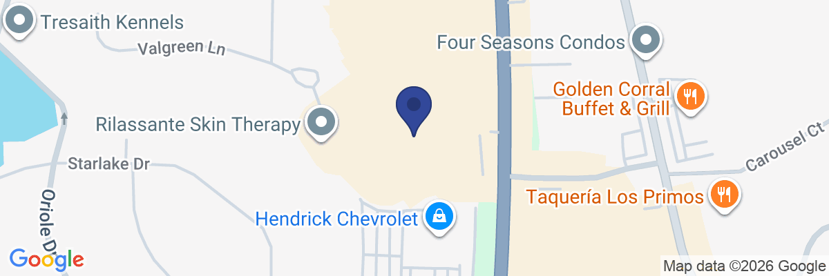 Map showing facility locations