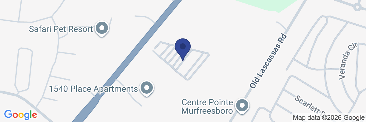 Map showing facility locations