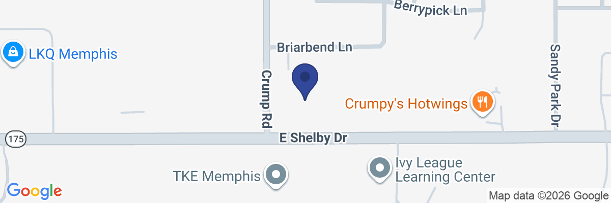 Map showing facility locations