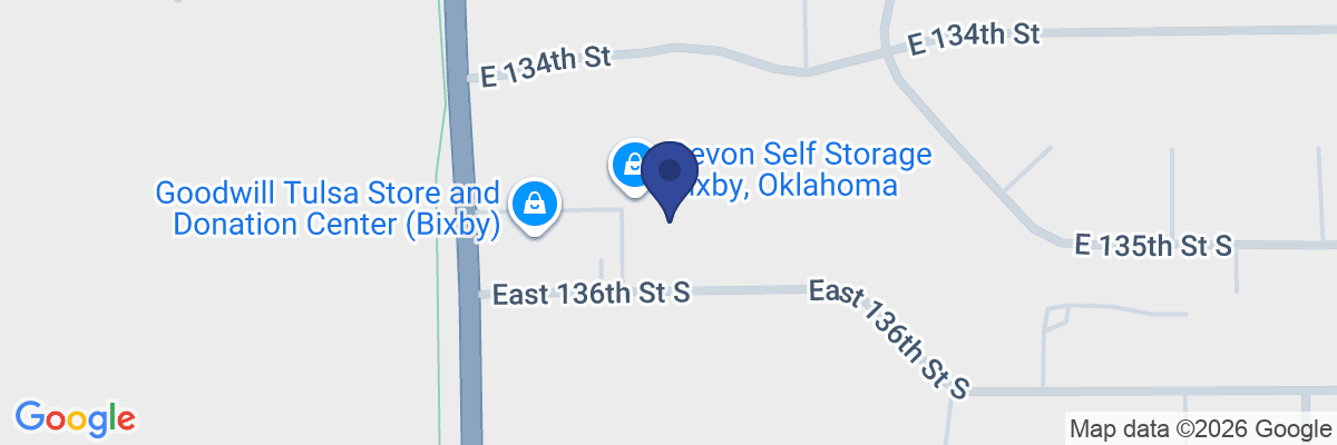 Map showing facility locations