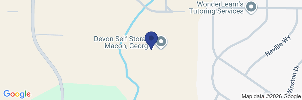 Map showing facility locations