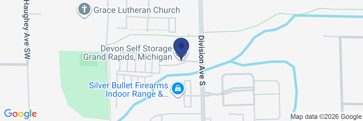Map showing facility locations