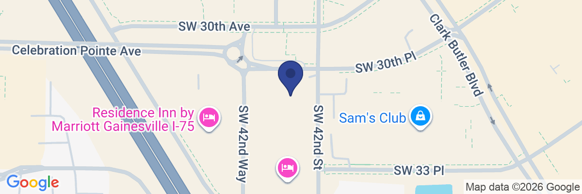 Map showing facility locations