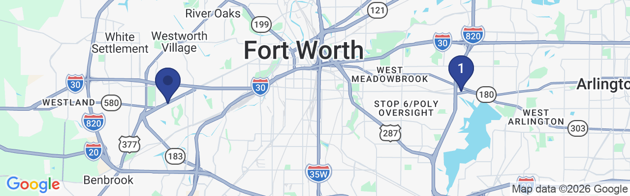 Map showing facility locations