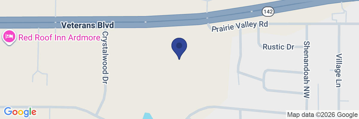 Map showing facility locations
