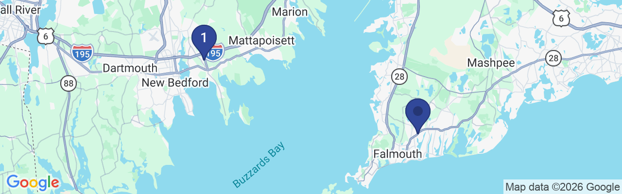 Map showing facility locations