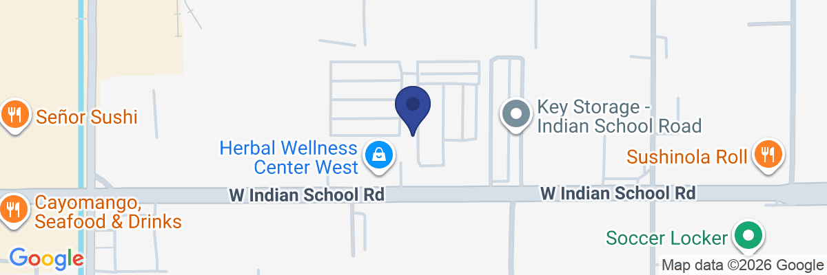 Map showing facility locations