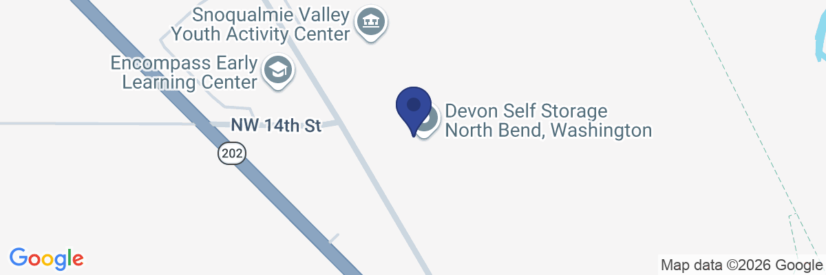 Map showing facility locations