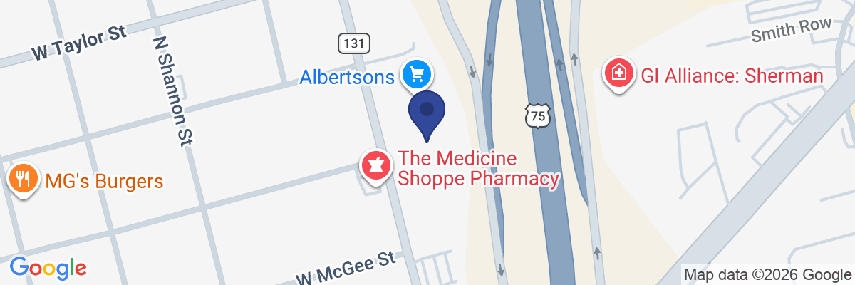 Map showing facility locations