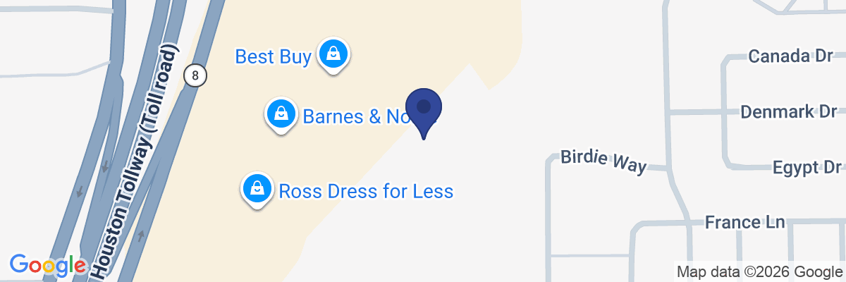 Map showing facility locations
