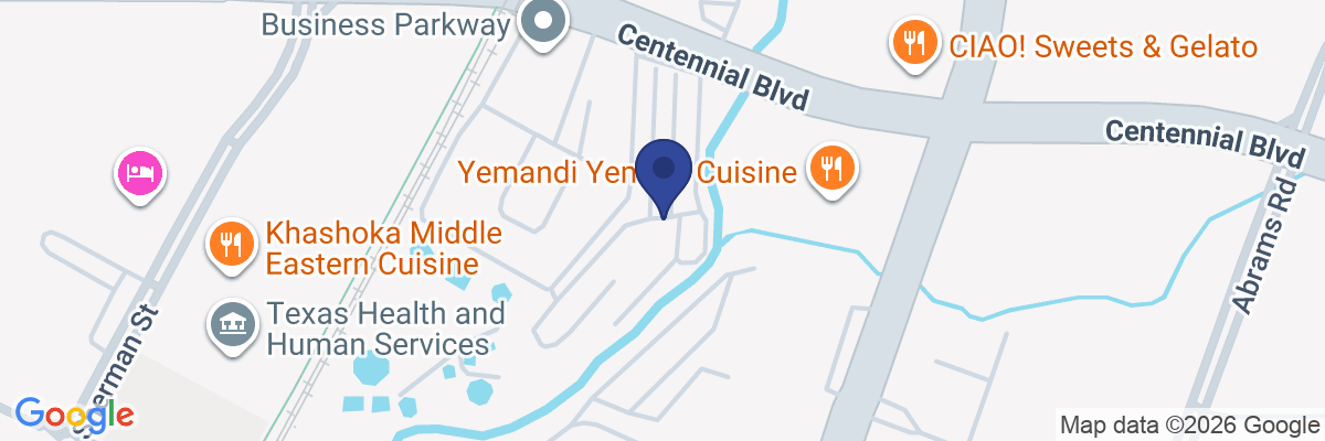 Map showing facility locations