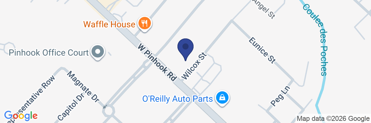 Map showing facility locations