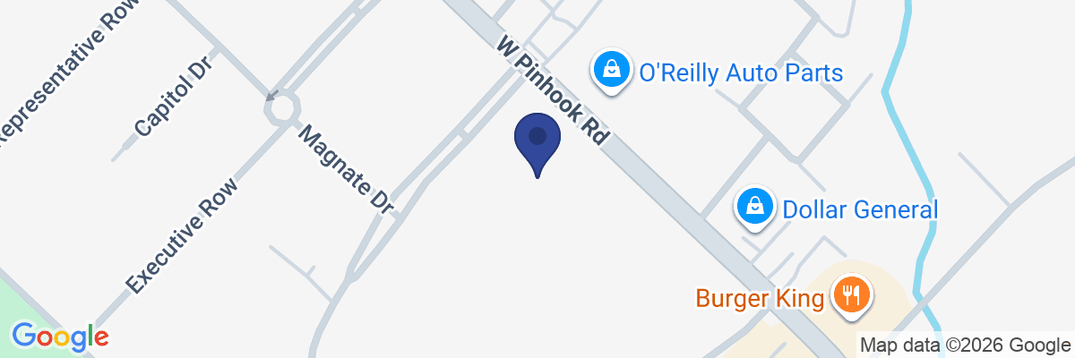 Map showing facility locations
