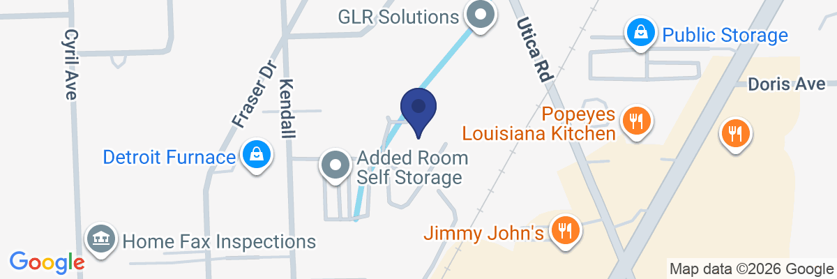 Map showing facility locations
