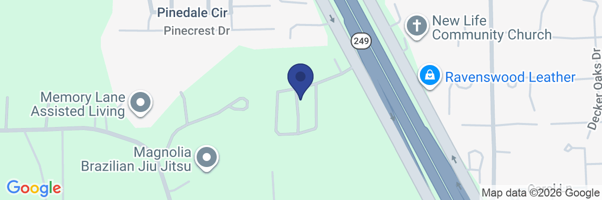 Map showing facility locations