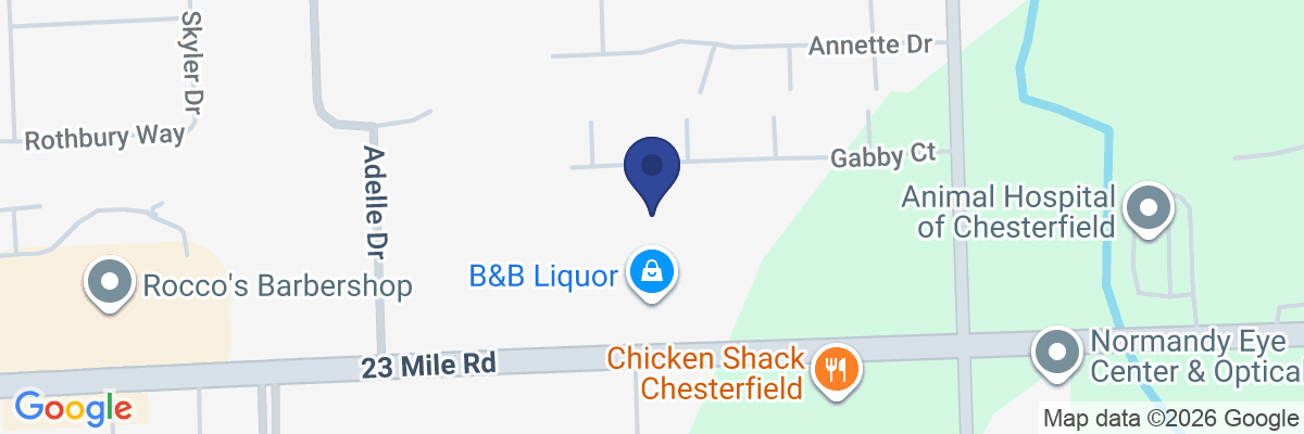 Map showing facility locations