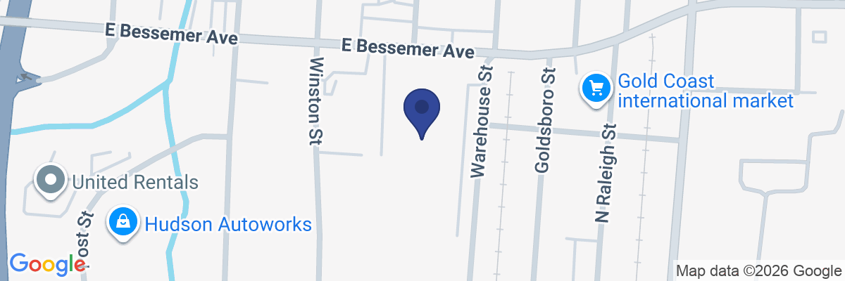 Map showing facility locations