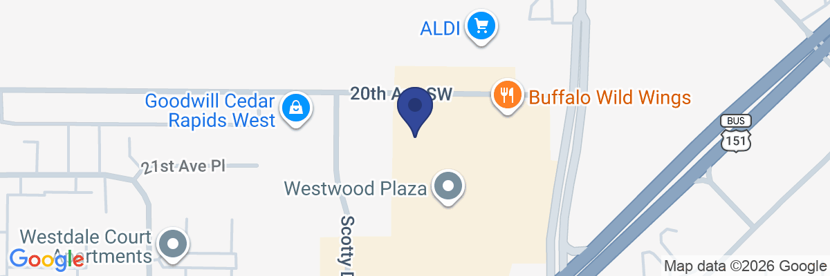 Map showing facility locations