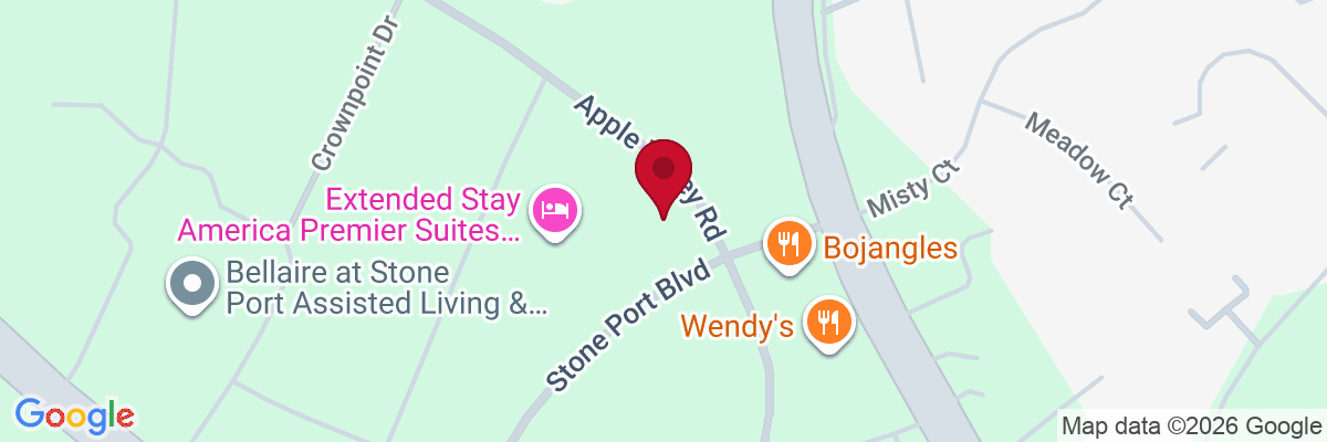 Map showing facility locations