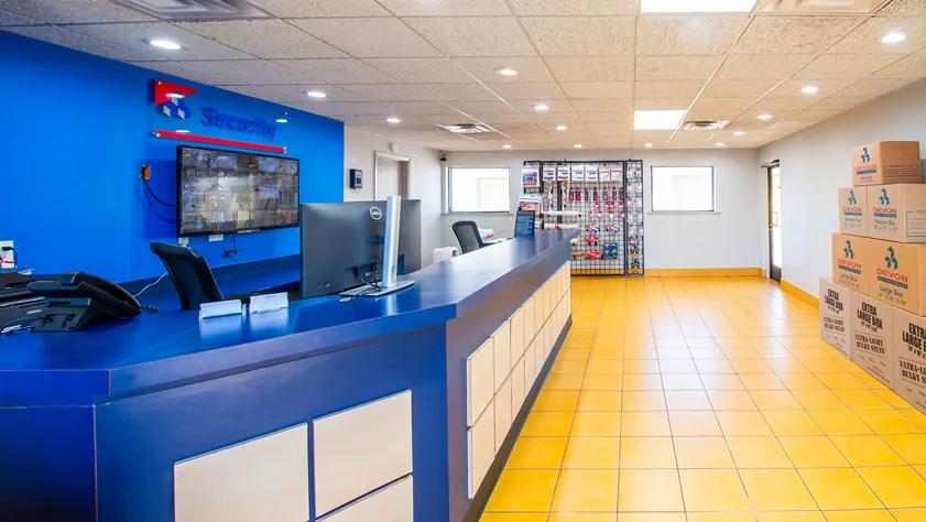 Interior image of Devon Self Storage office Richardson